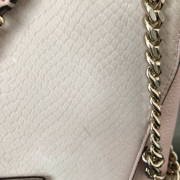 KATE SPADE PINK BOW GOLD CHAIN PURSE HANDBAG - Picture 3 of 16